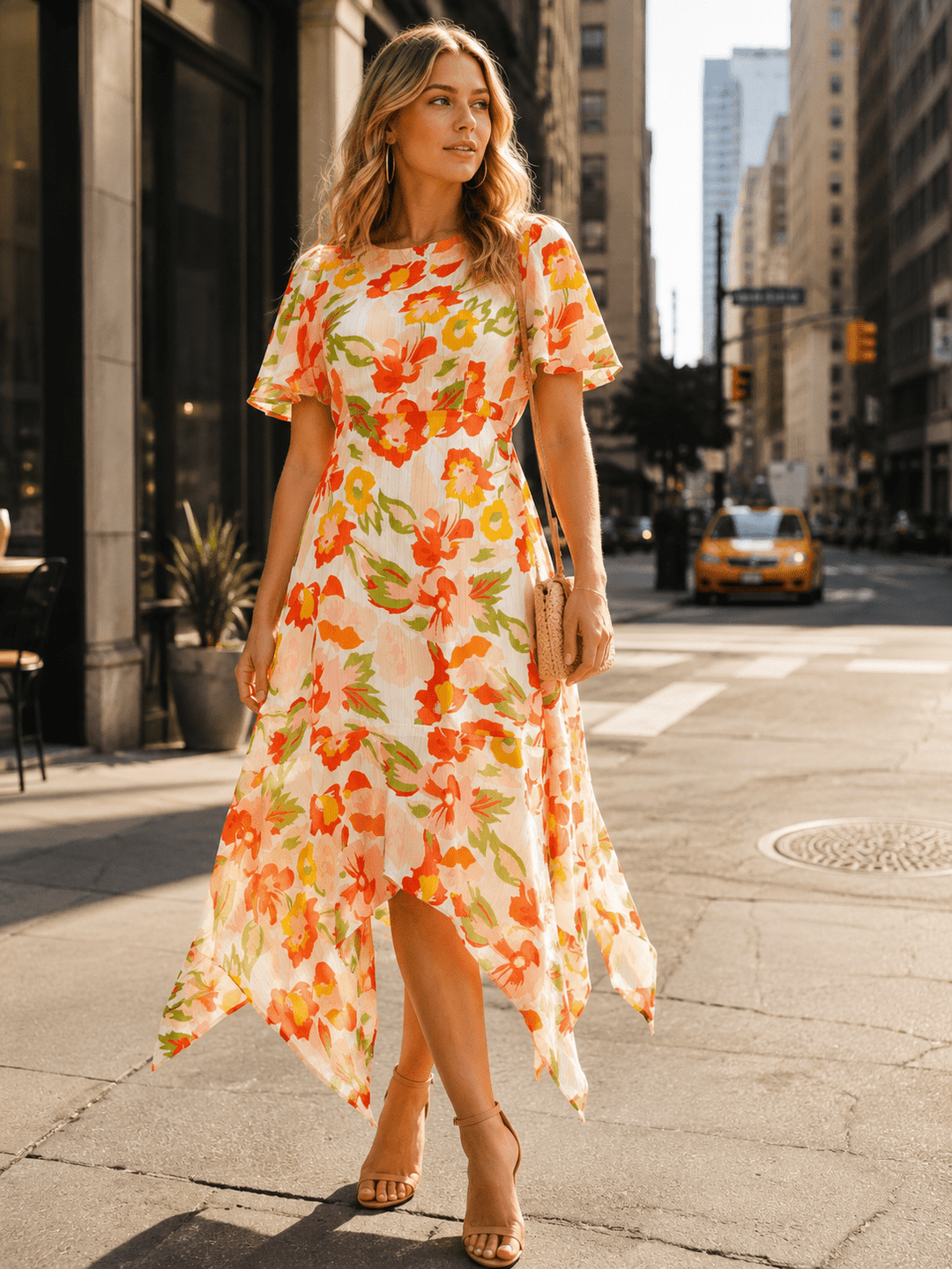 trendy midi dresses Indigo Textured Dress perfect for cool weather Diane Floral Tie Back Midi