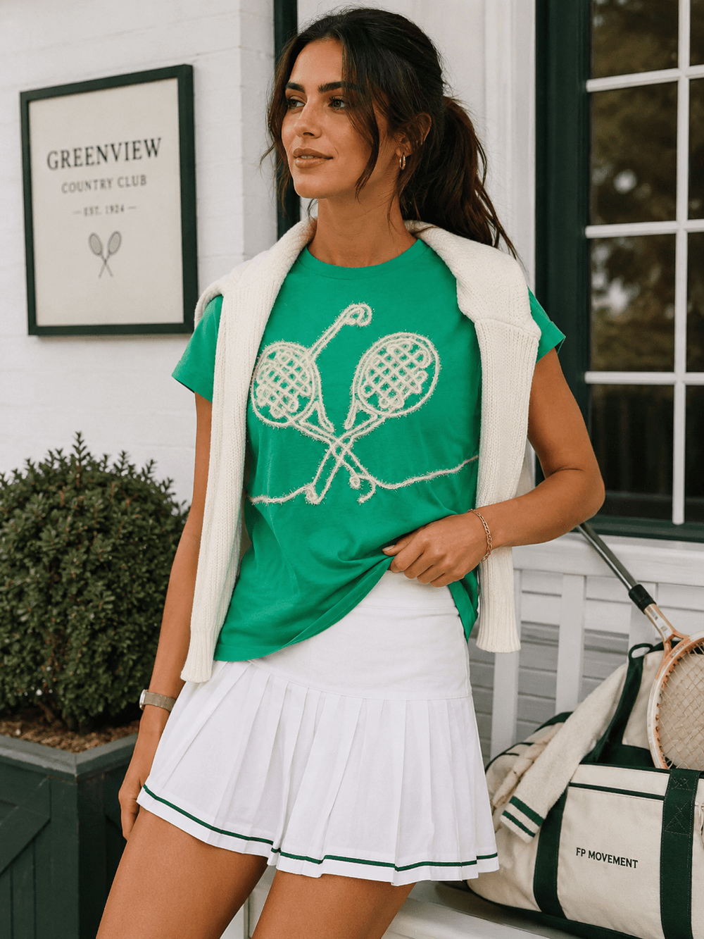 WOMEN'S SHORT SLEEVE TENNIS BASIC TOP