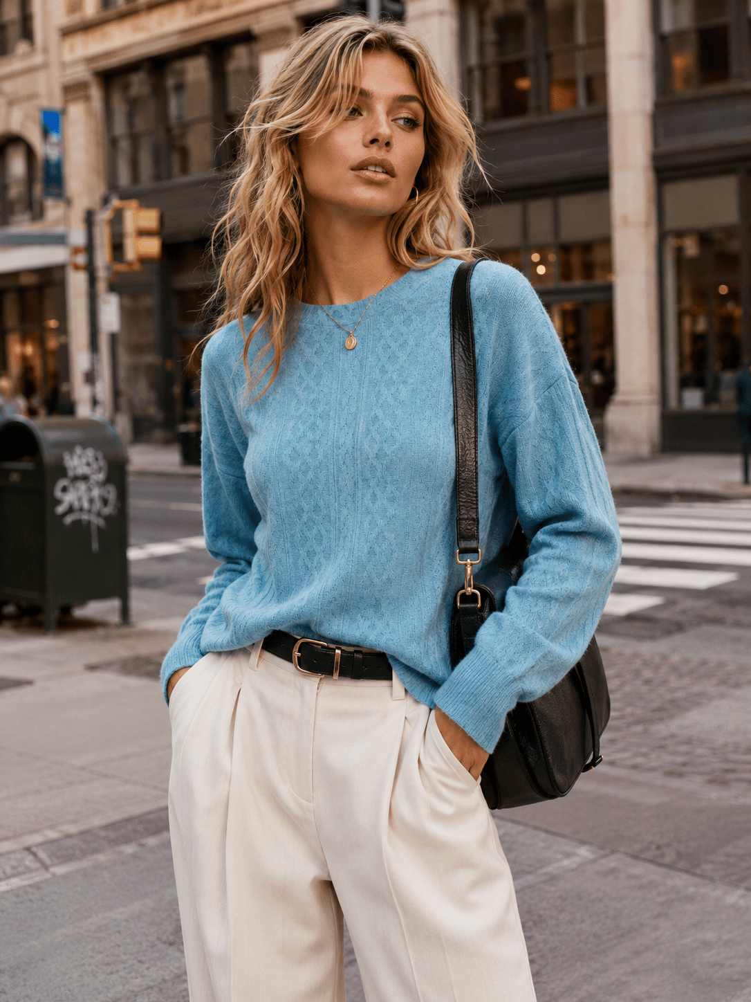 WOMEN'S LONG SLEEVE DETAILED BLOUSE