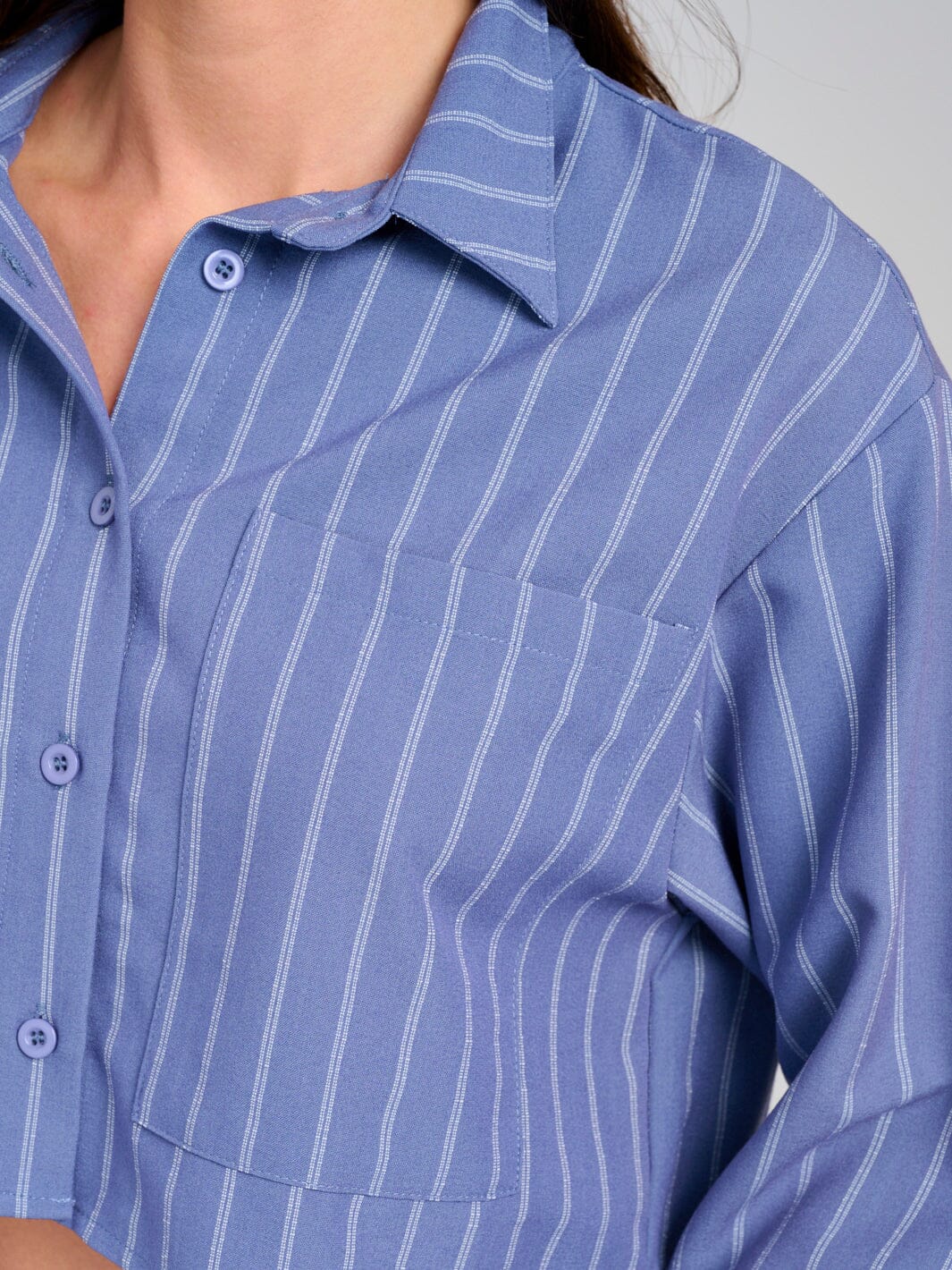 WOMEN'S LONG SLEEVE TOP & ZIP UP MINI SKIRT STRIPES 2PC. SET