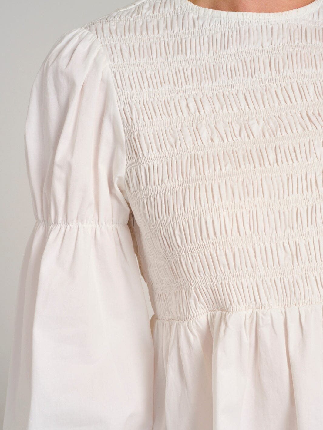 WOMEN'S 3/4 SLEEVES SMOCK FIT & FLARE MINI DRESS