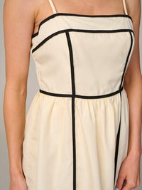 WOMEN'S SLEEVELESS COLORBLOCK MAXI DRESS