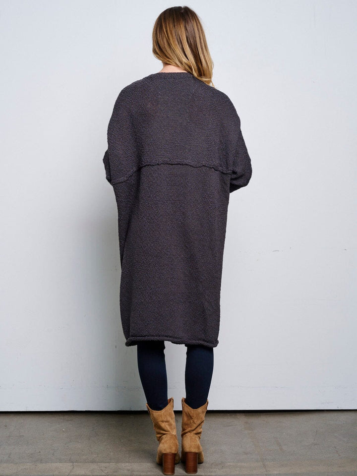 WOMEN'S LONG SLEEVE OPEN FRONT CARDIGAN