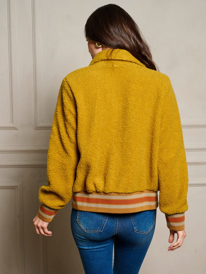 WOMEN'S LONG SLEEVE POCKETS ZIP UP JACKET