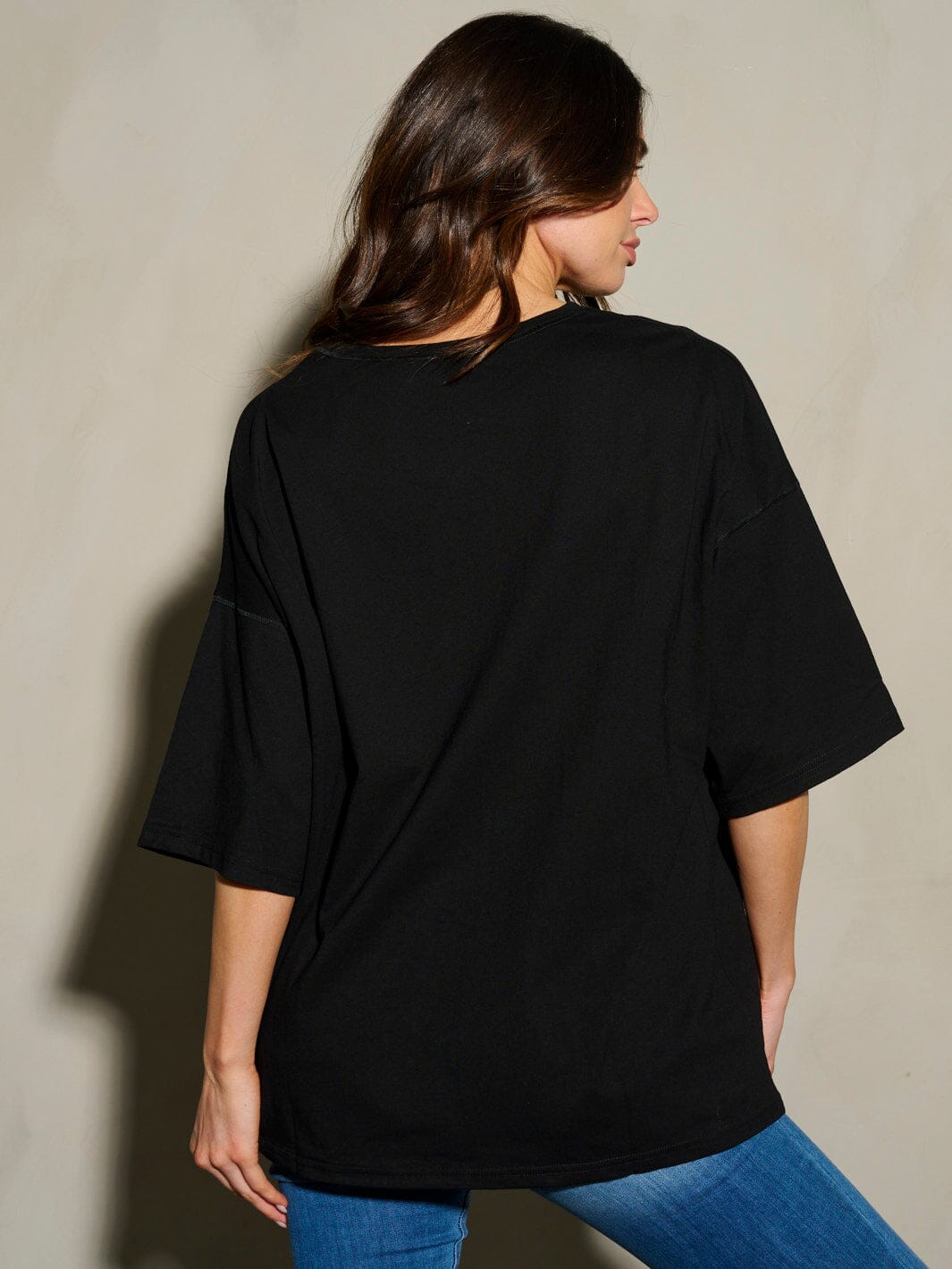 WOMEN'S SHORT SLEEVE SEQUINS STARS PATRIOTIC TUNIC BLOUSE TOP