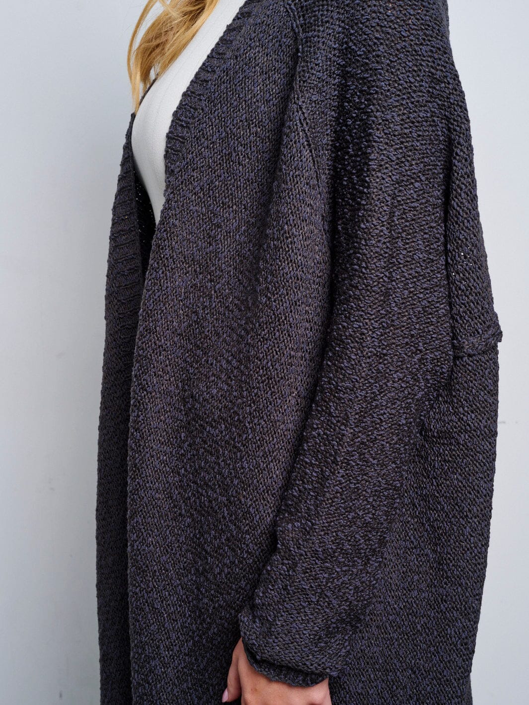 WOMEN'S LONG SLEEVE OPEN FRONT CARDIGAN