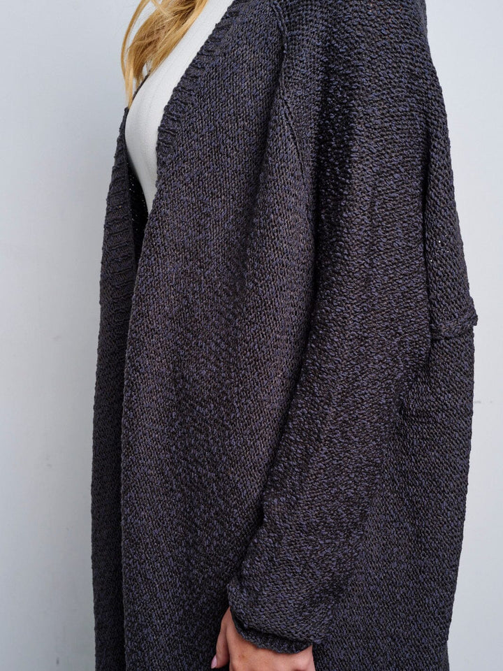 WOMEN'S LONG SLEEVE OPEN FRONT CARDIGAN
