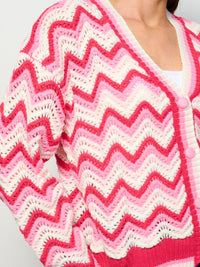 WOMEN'S LONG SLEEVE BUTTON CLOSURE KNIT SWEATER CARDIGAN