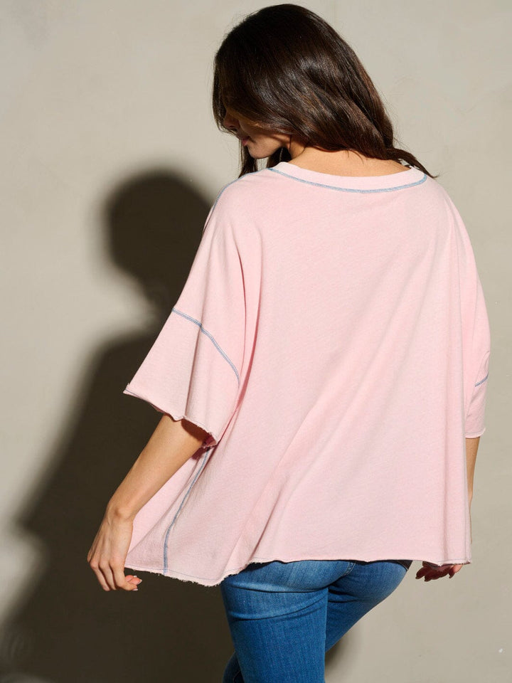 WOMEN'S SHORT SLEEVE AMERICAN FLAG PATRIOTIC TUNIC BLOUSE TOP