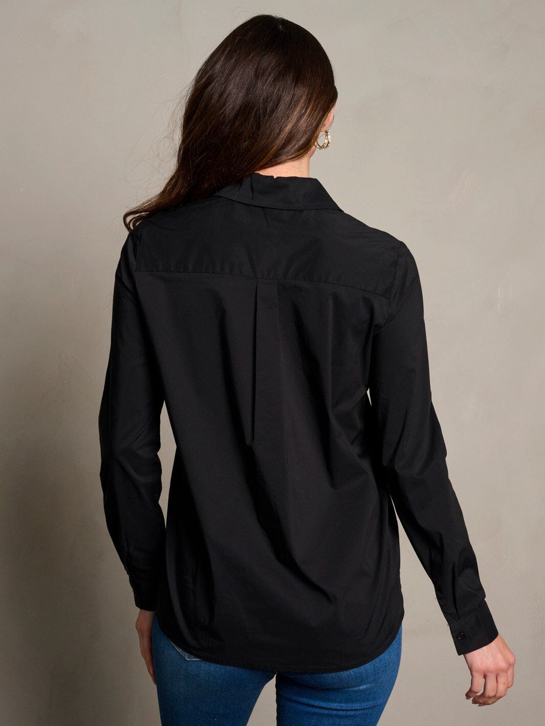 WOMEN'S LONG SLEEVE BUTTON UP BLOUSE TOP