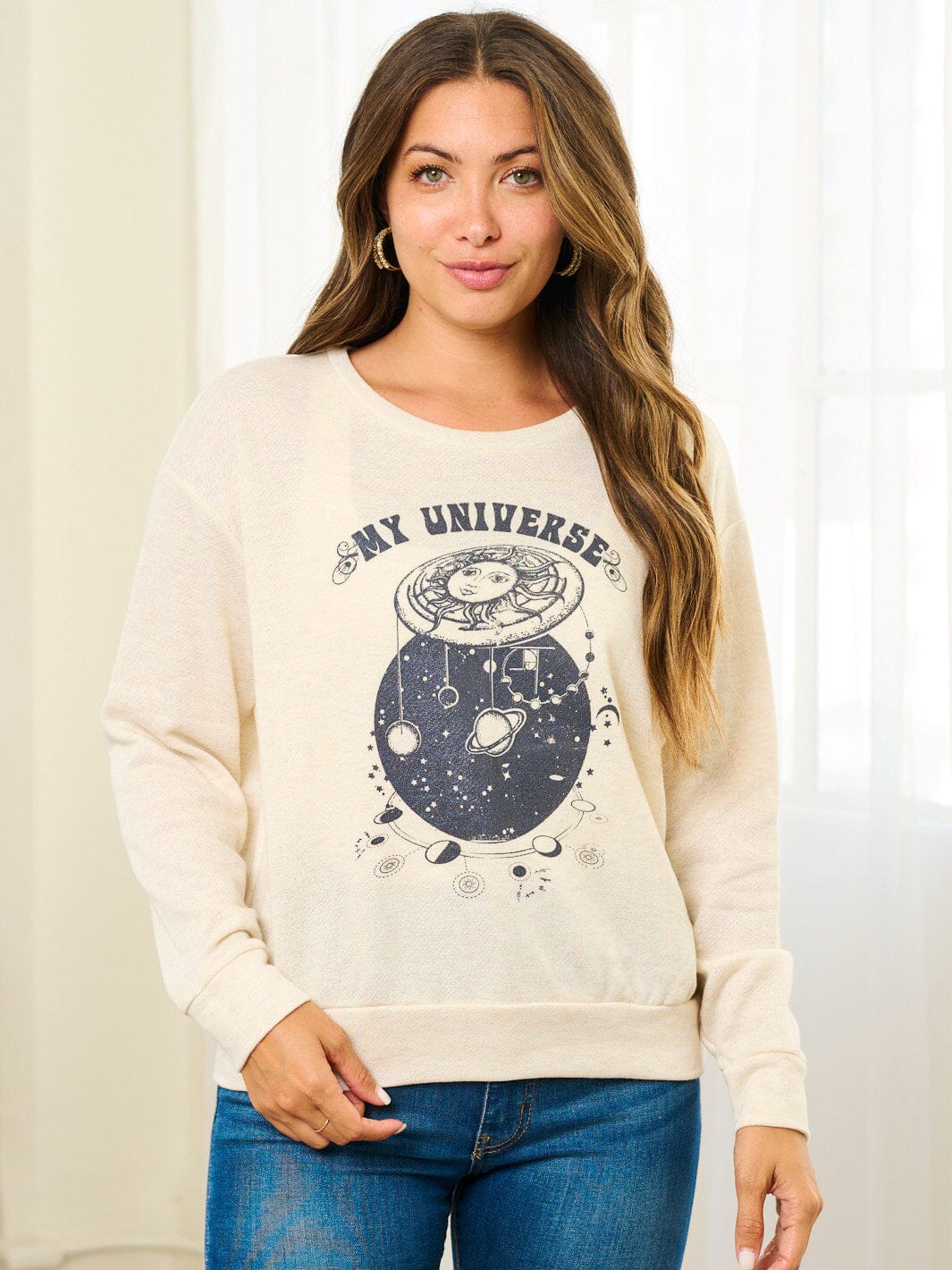 WOMEN'S LONG SLEEVE BASIC GRAPHIC TOP