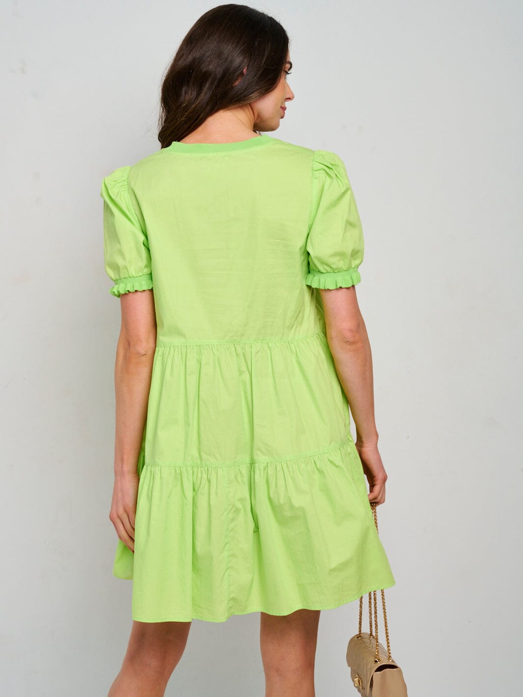 WOMEN'S SLEEVELESS RUFFLE TIERED COLORBLOCK MINI DRESS (Copy)