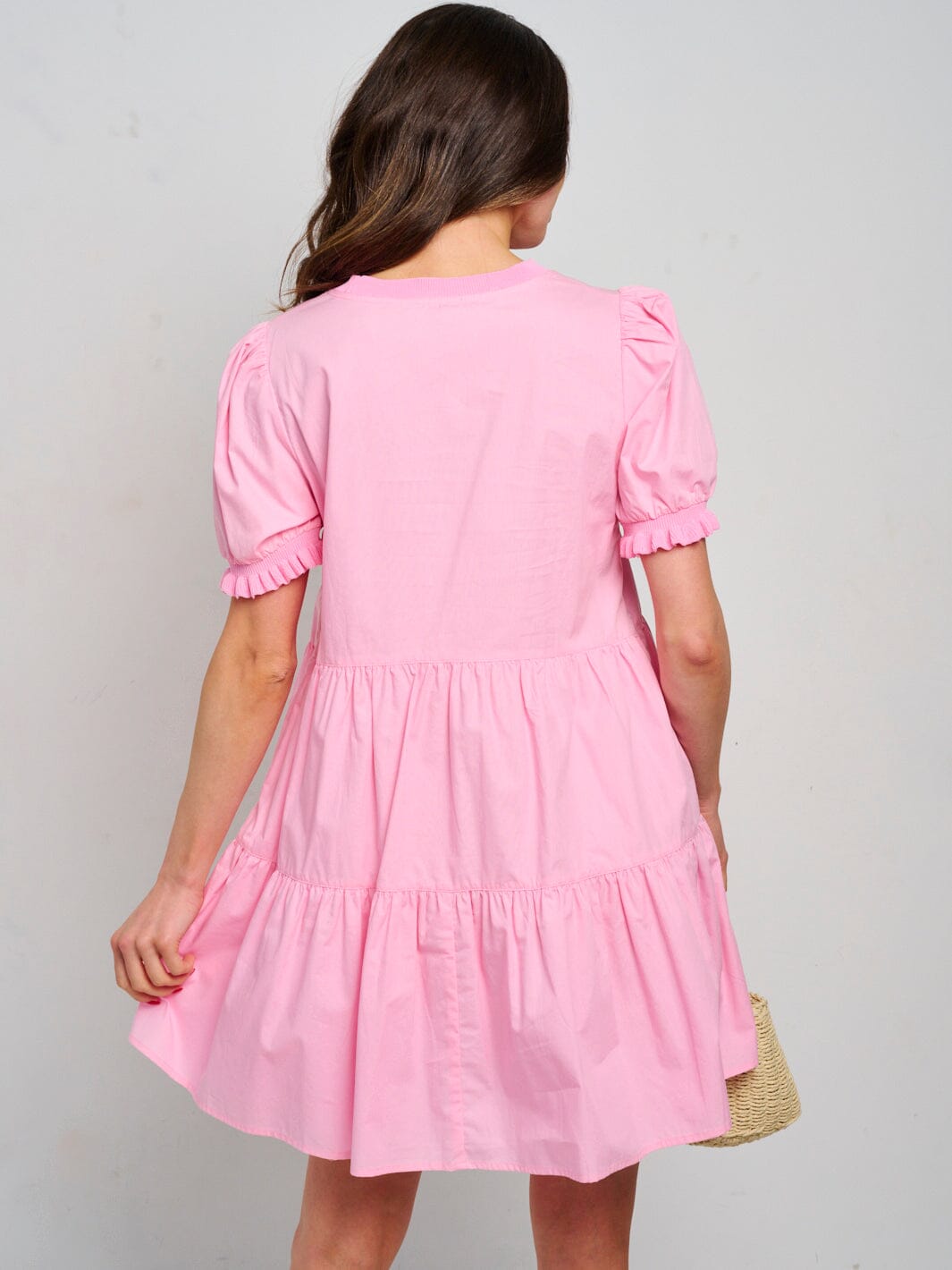 WOMEN'S SLEEVELESS RUFFLE TIERED COLORBLOCK MINI DRESS (Copy)