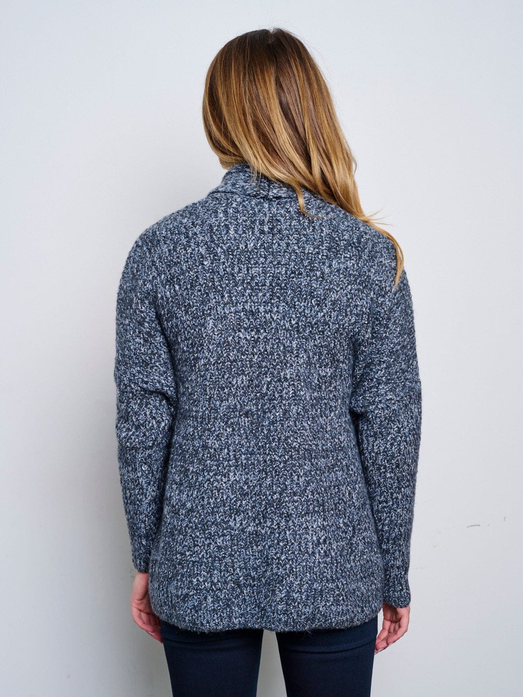 WOMEN'S LONG SLEEVE OPEN FRONT CARDIGAN