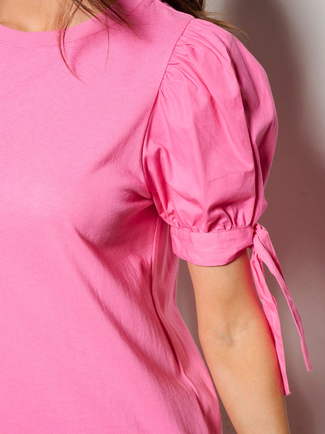 WOMEN'S SHORT PUFF SLEEVE RUFFLE BOTTOM HEM MINI DRESS