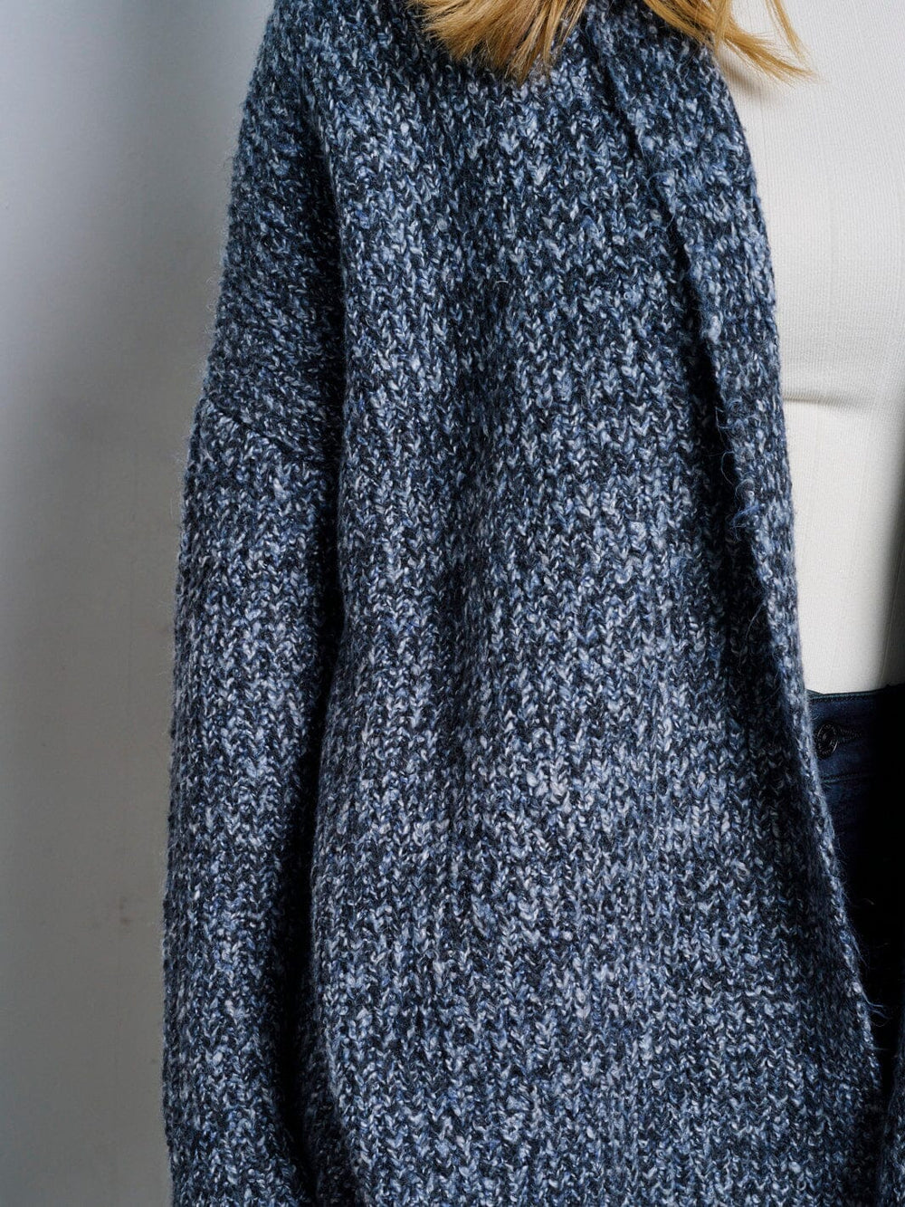 WOMEN'S LONG SLEEVE OPEN FRONT CARDIGAN