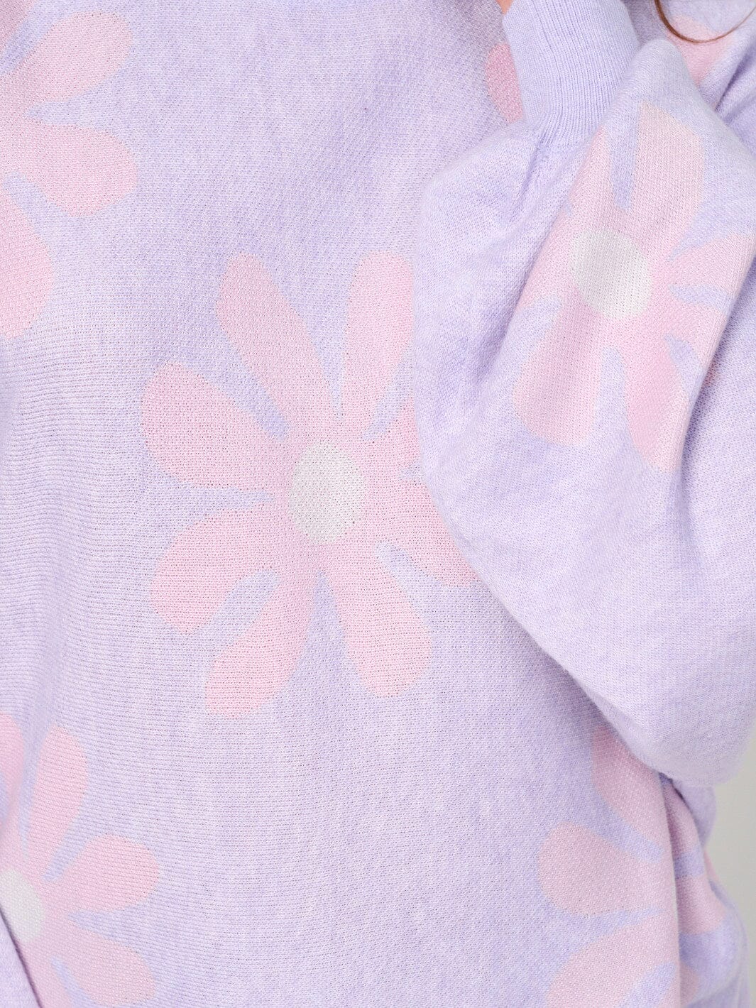 WOMEN'S LONG SLEEVE FLOWERS PRINT TOP