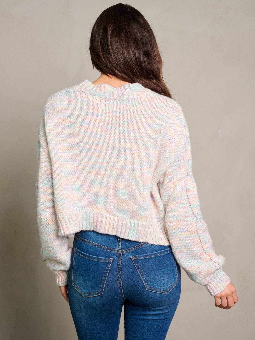 WOMEN'S LONG SLEEVE BUTTON UP CARDIGAN & TANK TOP KNIT SET