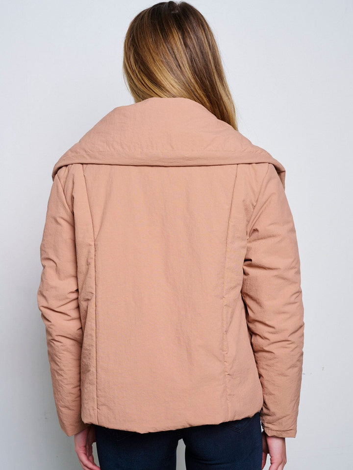 WOMEN'S LONG SLEEVE POCKETS BUTTON CLOSURE JACKET