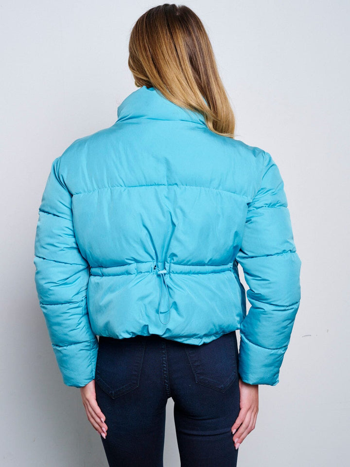 WOMEN'S LONG SLEEVES ZIP UP BOMBER JACKET