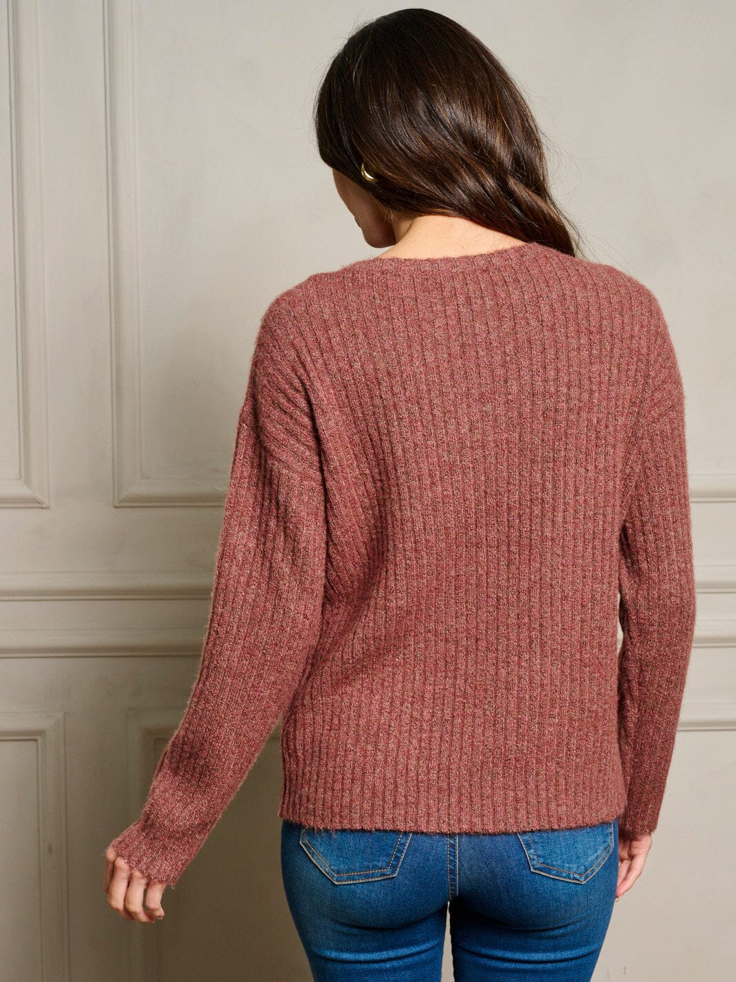 WOMEN'S LONG SLEEVE RIBBED TOP