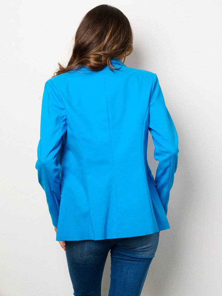 WOMEN'S LONG SLEEVES BUTTON CLOSURE POCKETS BLAZER