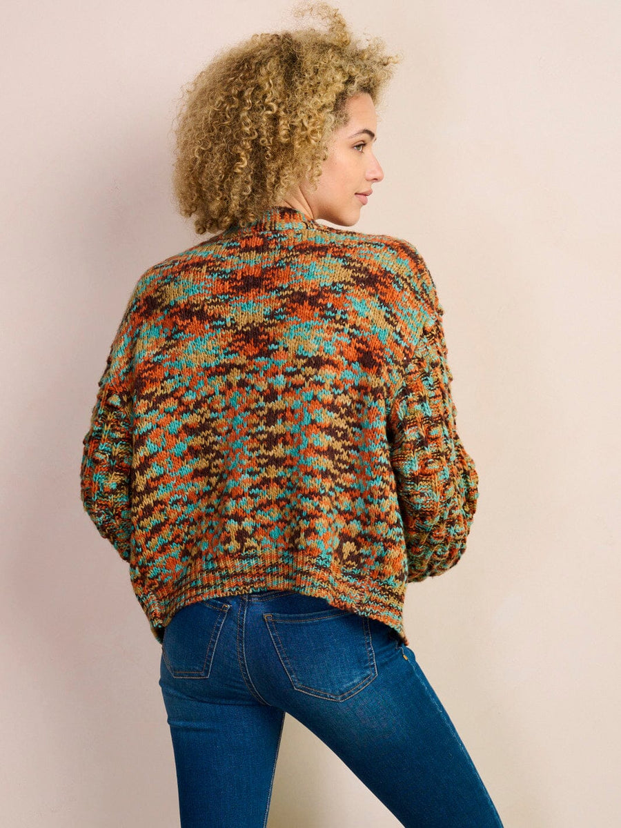 WOMEN'S LONG SLEEVE OPEN FRONT MULTI COLOR CARDIGAN ...
