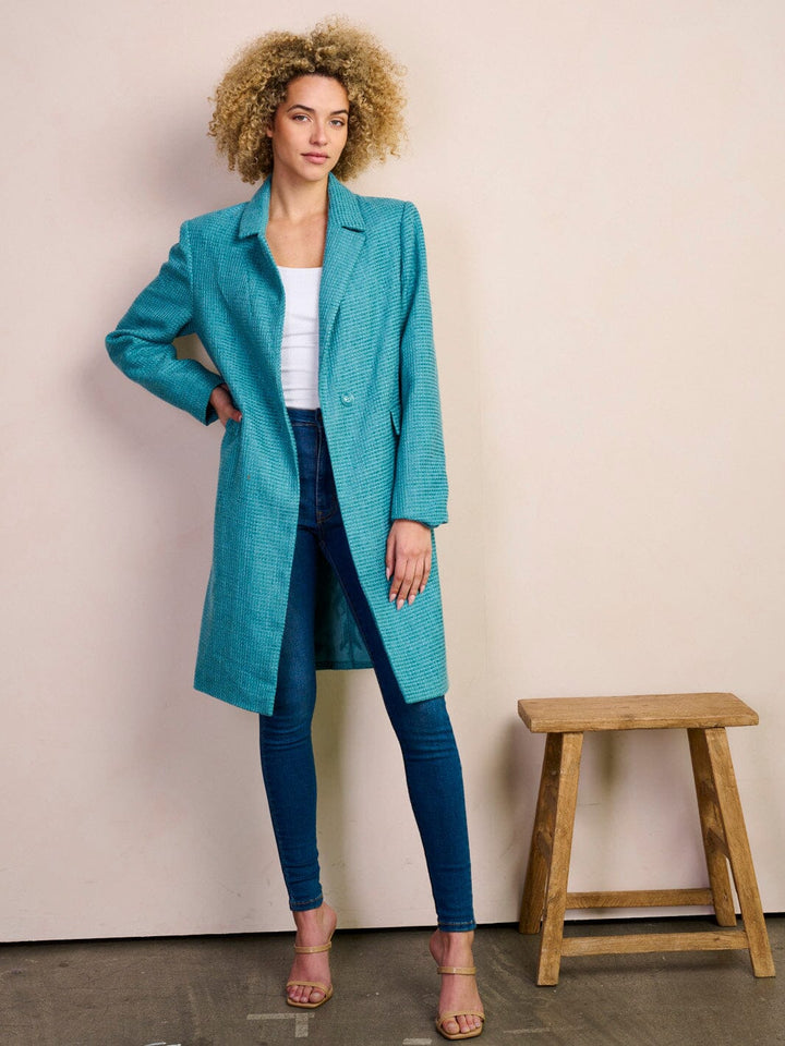Copy of WOMEN'S LONG SLEEVE BUTTON CLOSURE POCKETS COAT