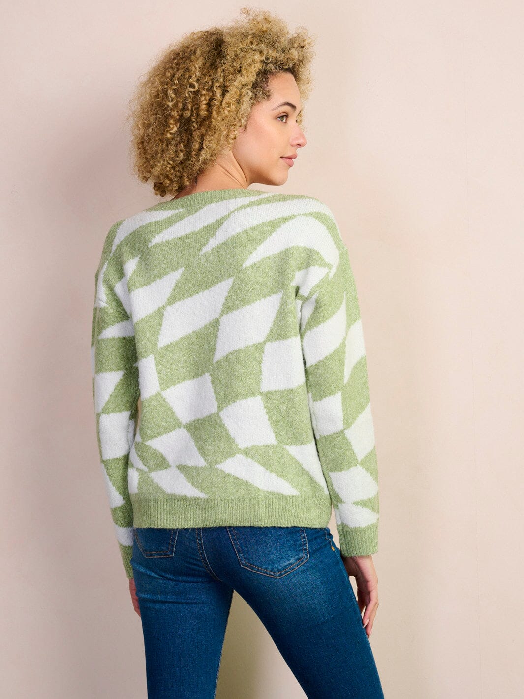 WOMEN'S LONG SLEEVE COLORBLOCK PULLOVER SWEATER