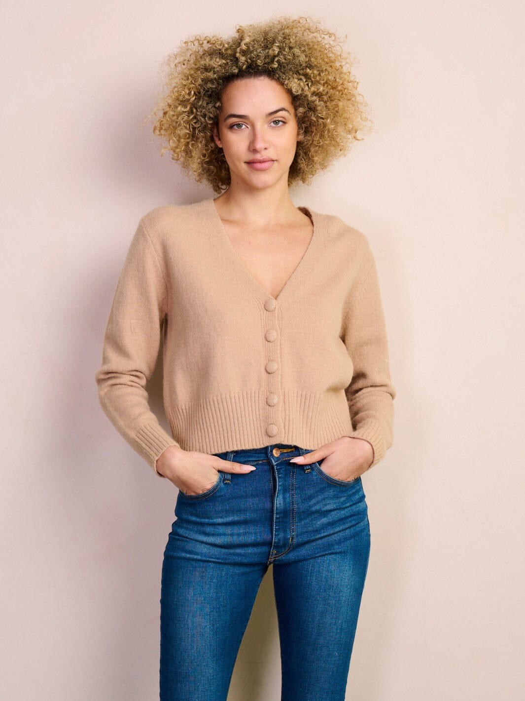WOMEN'S LONG SLEEVE BUTTON UP SWEATER CARDIGAN