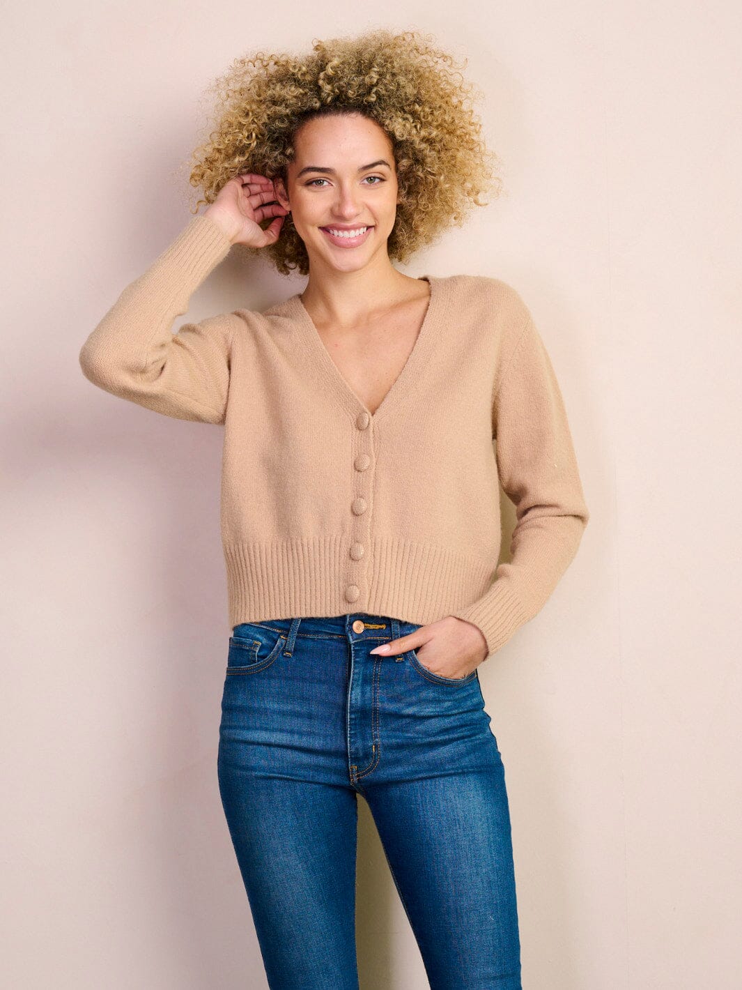 WOMEN'S LONG SLEEVE BUTTON UP SWEATER CARDIGAN