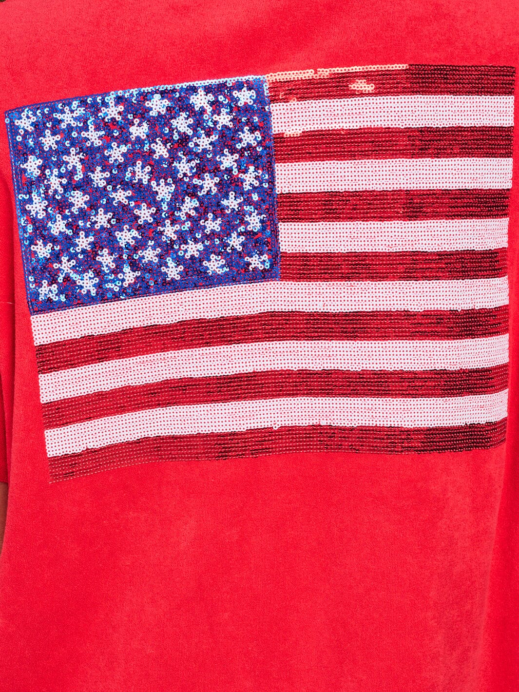 WOMEN'S SHORT SLEEVE V-NECK FRONT POCKETS GRAPHIC PATRIOTIC MINI DRESS