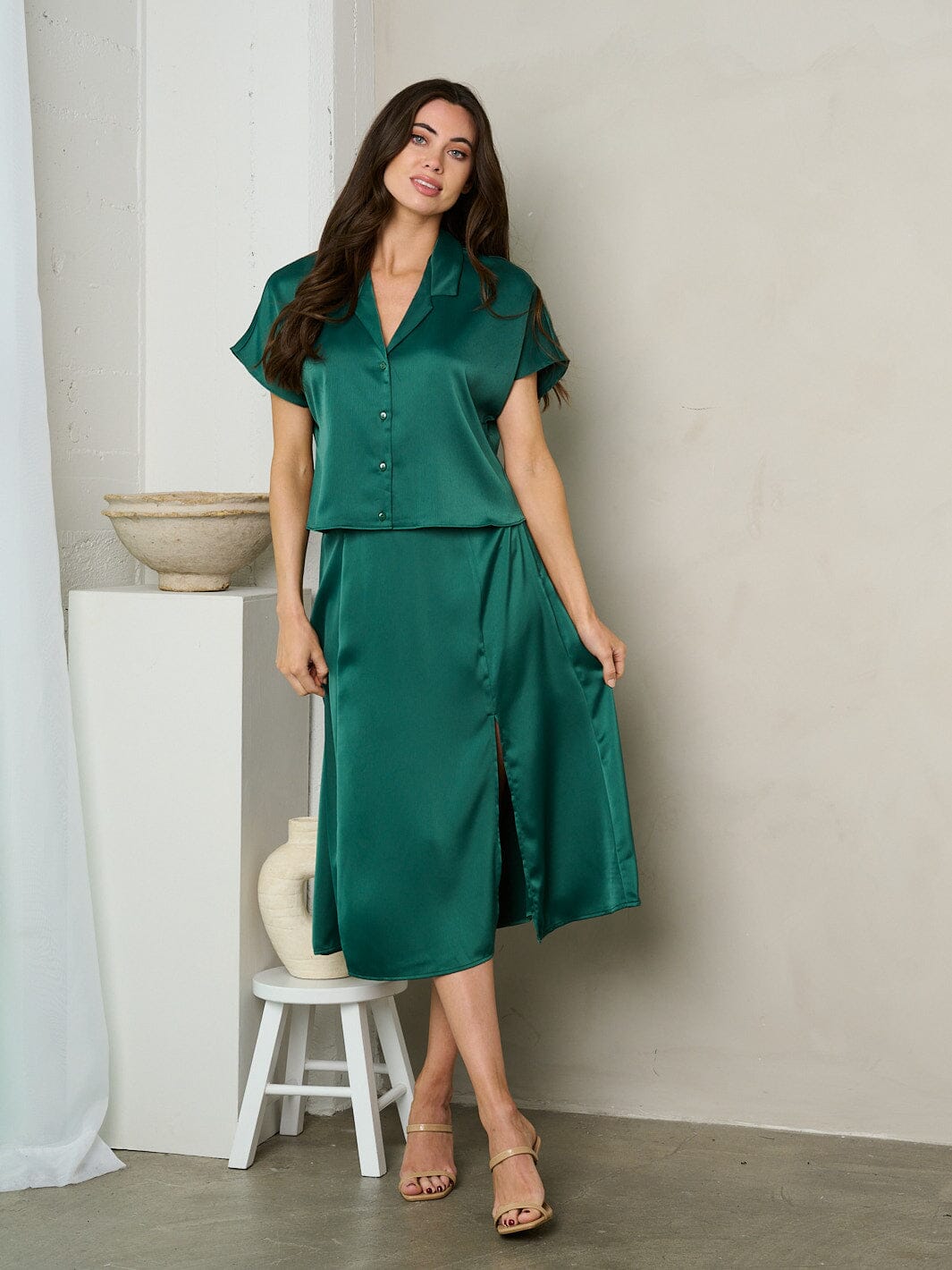 Copy of WOMEN'S SHORT SLEEVE TUNIC BLOUSE TOP