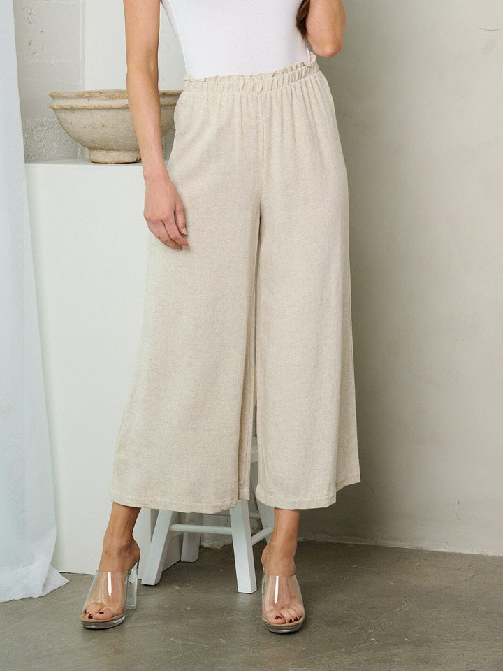 WOMEN'S WIDE LEG CAPRI PANTS