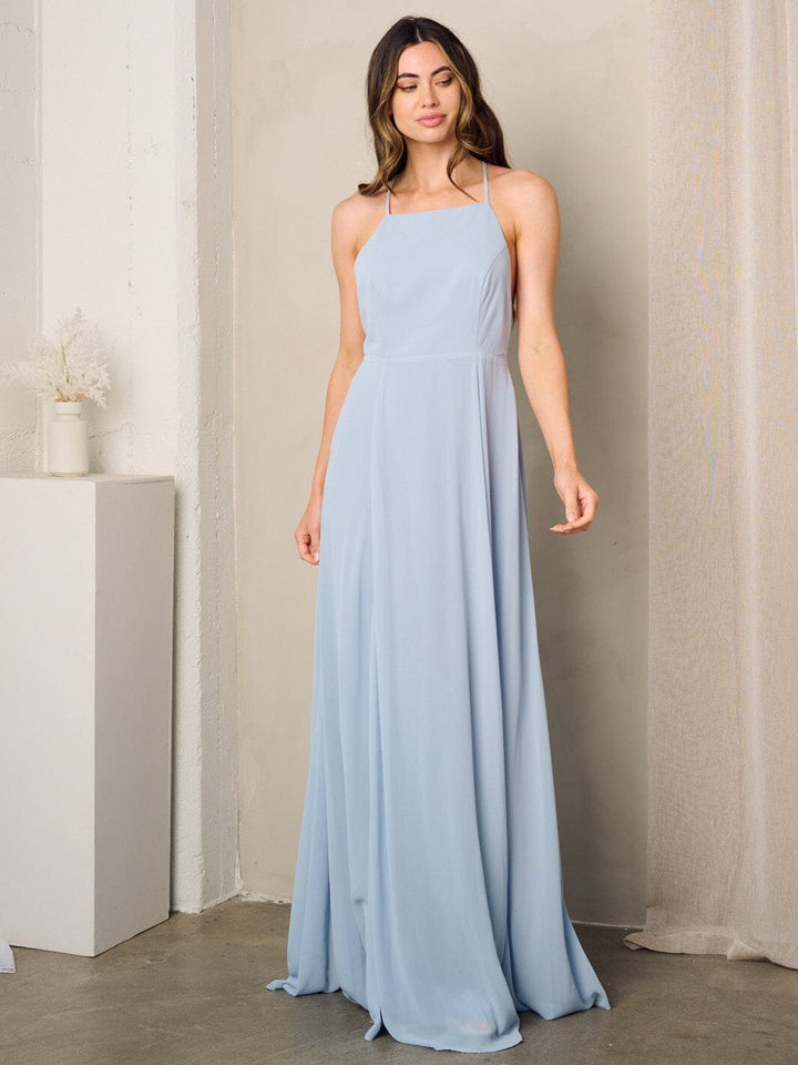 WOMEN'S SLEEVELESS OPEN BACK MAXI DRESS