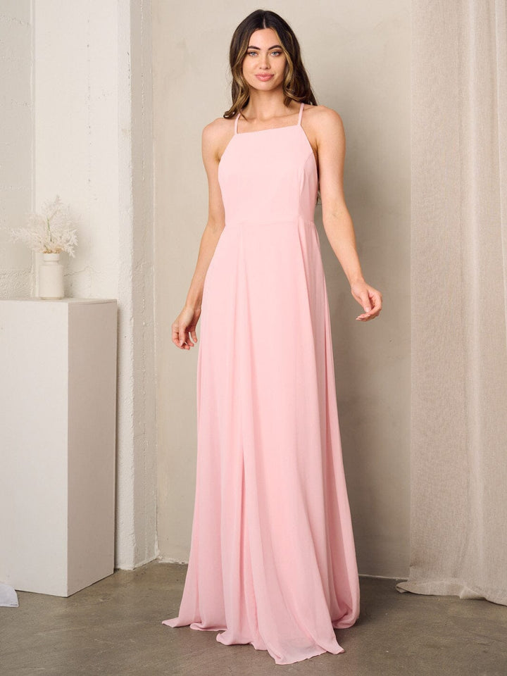WOMEN'S SLEEVELESS OPEN BACK MAXI DRESS