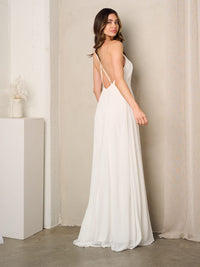WOMEN'S SLEEVELESS OPEN BACK MAXI DRESS