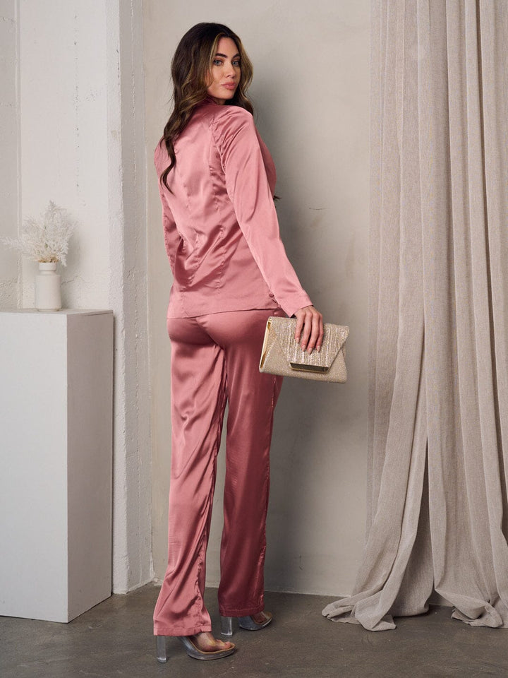 WOMEN'S LONG SLEEVE JACKET CROP TOP AND PANTS 3PC. SET