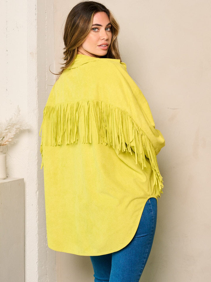 WOMEN'S LONG SLEEVE BUTTON CLOSURE DETAILED JACKET