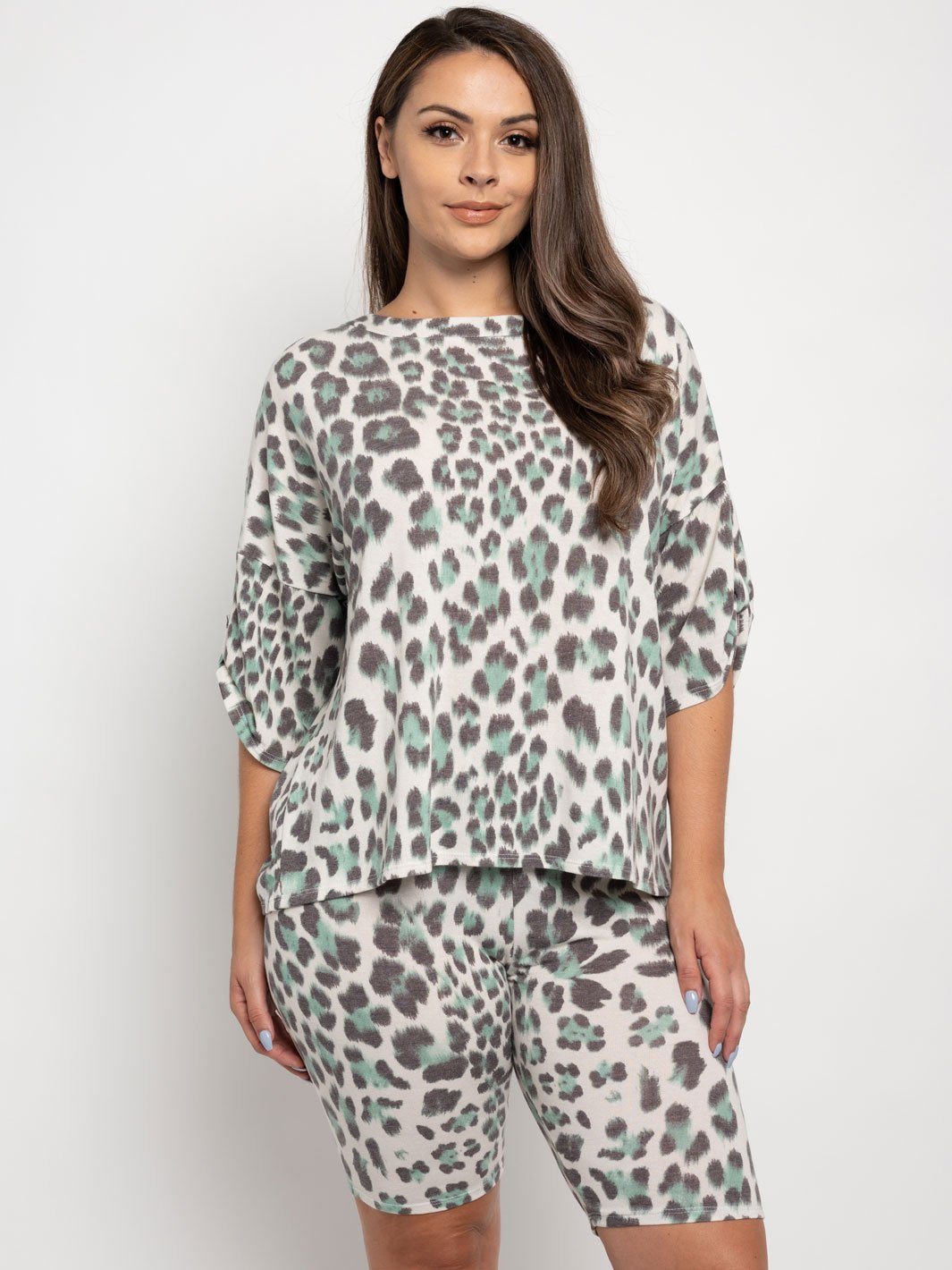 PLUS SIZE ANIMAL PRINT 2PC. SET