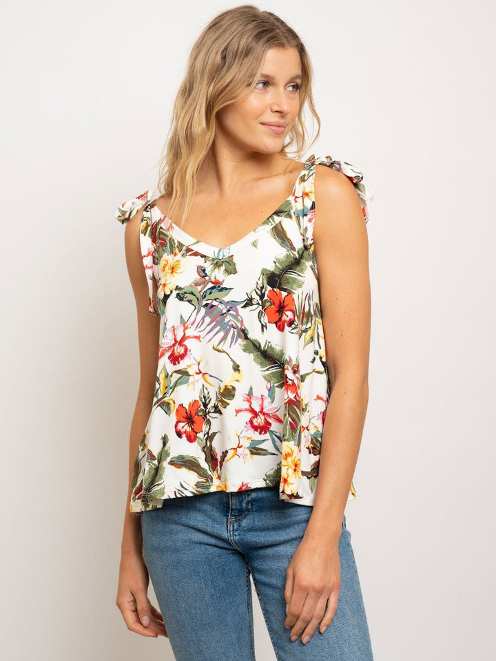 WOMENS FLORAL TANK TOP