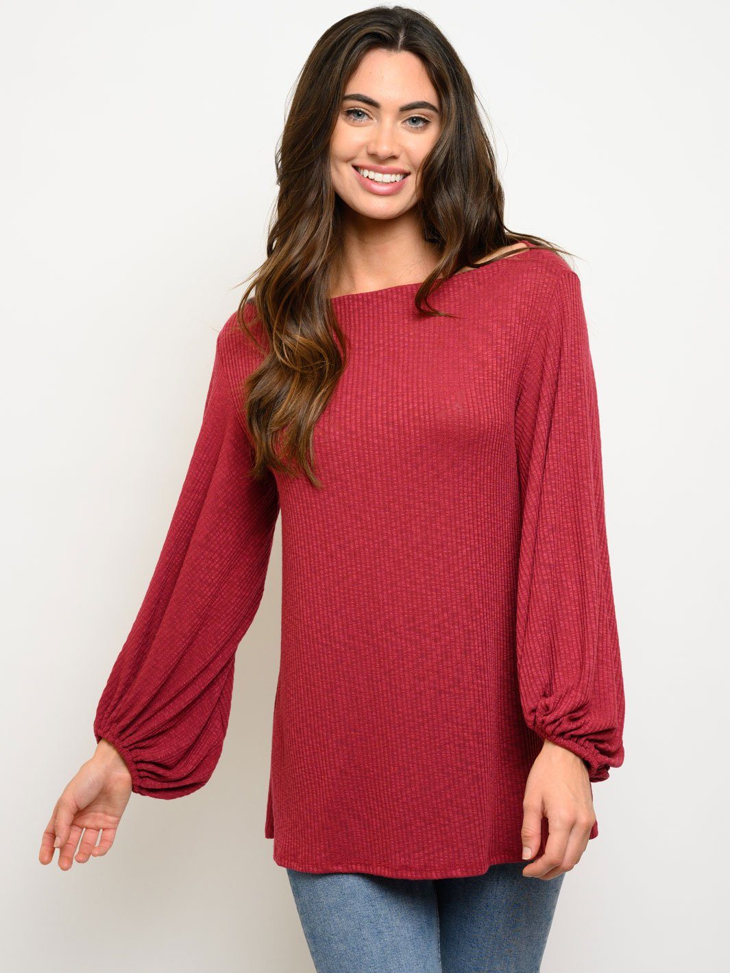 WOMEN'S LONG SLEEVE TUNIC TOP
