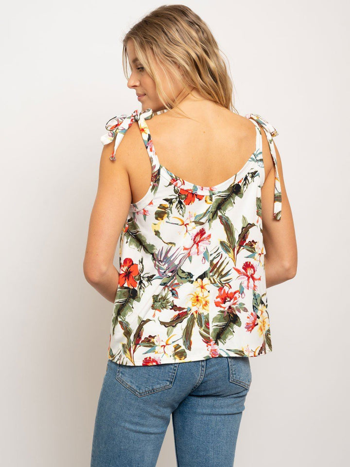 WOMENS FLORAL TANK TOP