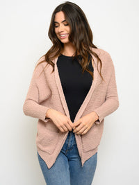 WOMEN'S LONG SLEEVE POCKETS CARDIGAN