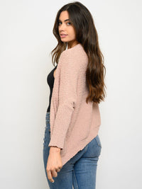 WOMEN'S LONG SLEEVE POCKETS CARDIGAN