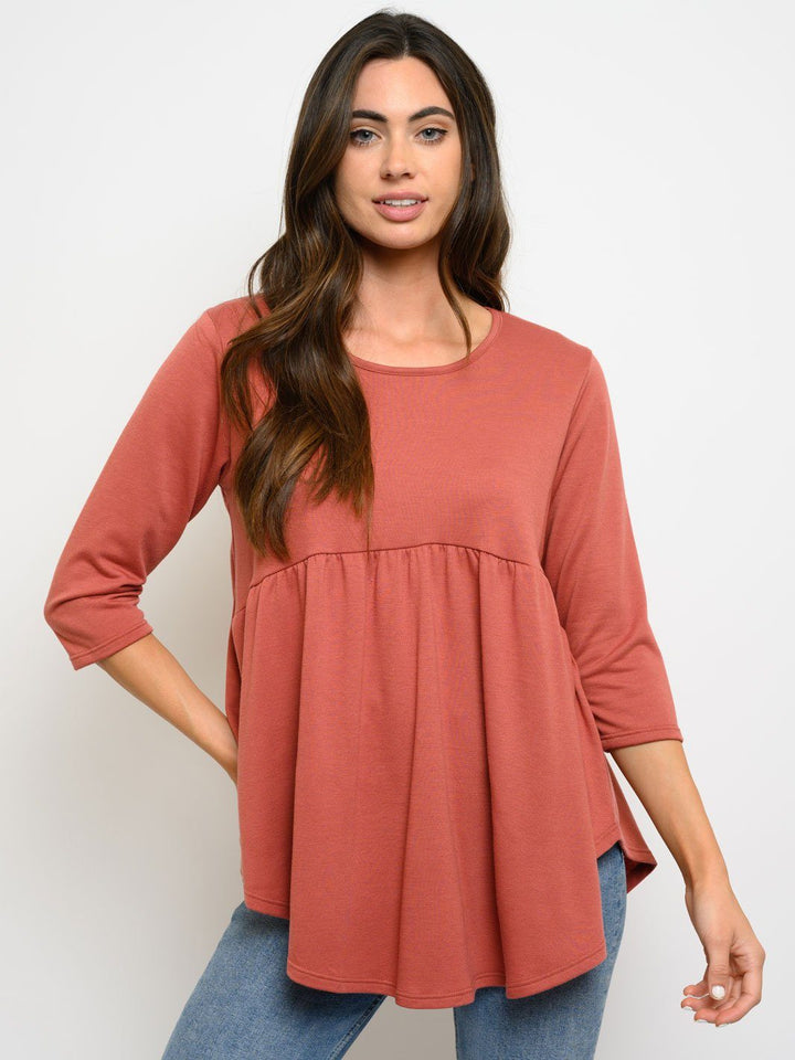 WOMEN'S TUNIC 3/4 SLEEVES TOP