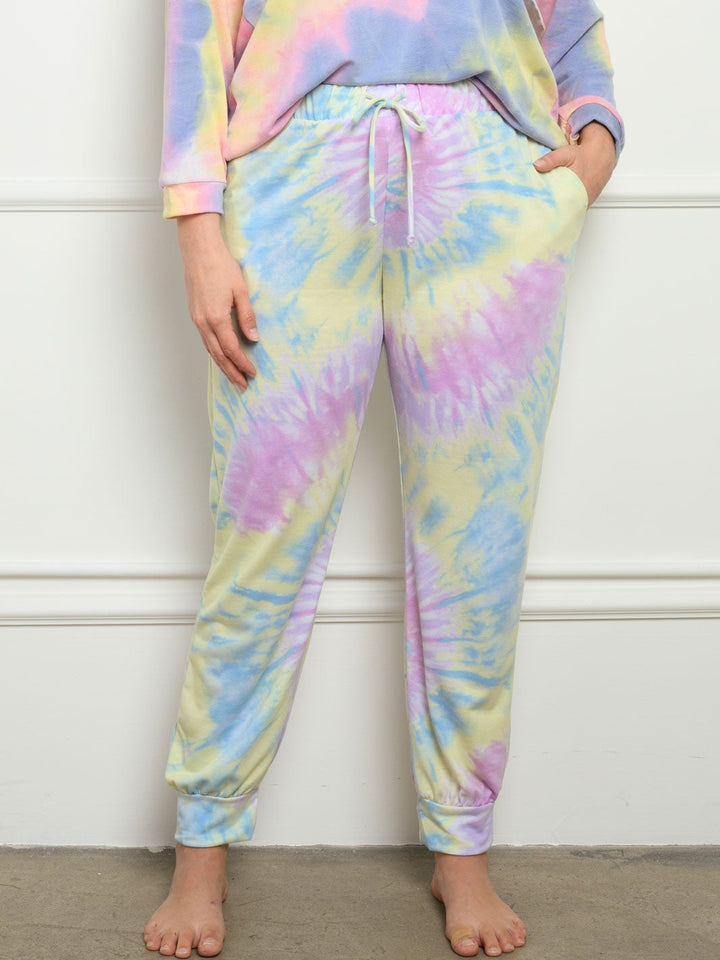 PLUS SIZE TIE DYE PANTS