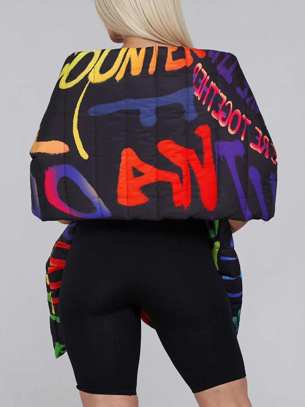 MULTI PRINT & COLOR PONCHO SCARF WITH POCKETS