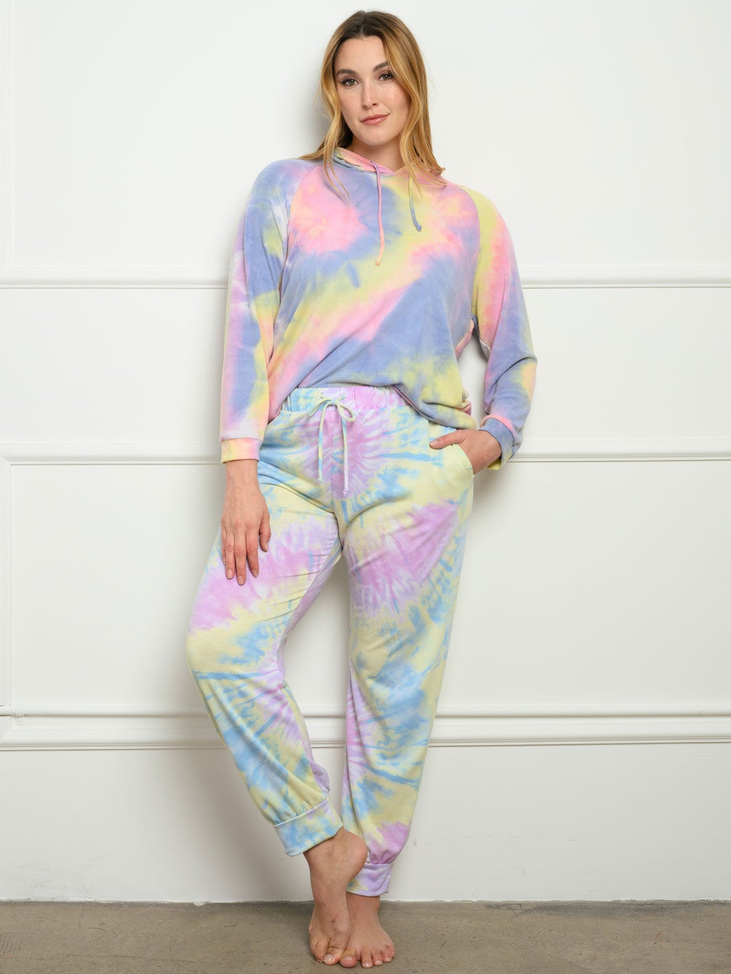 PLUS SIZE TIE DYE PANTS
