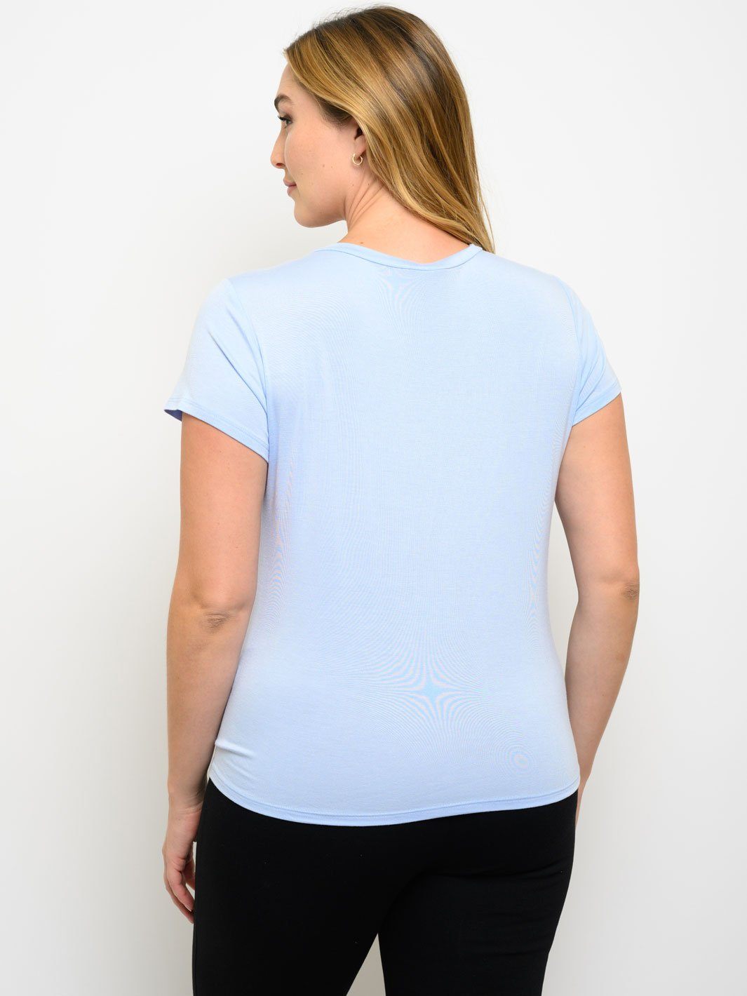 PLUS SIZE GRAPHIC SHORT SLEEVE TOP